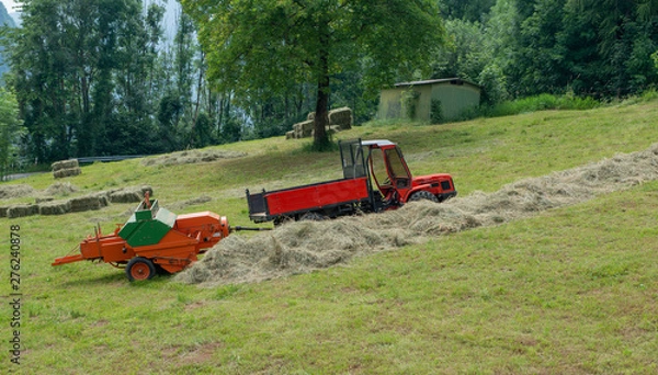 Fototapeta tractor at work
