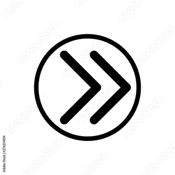 Obraz Arrow symbol icon vector illustration