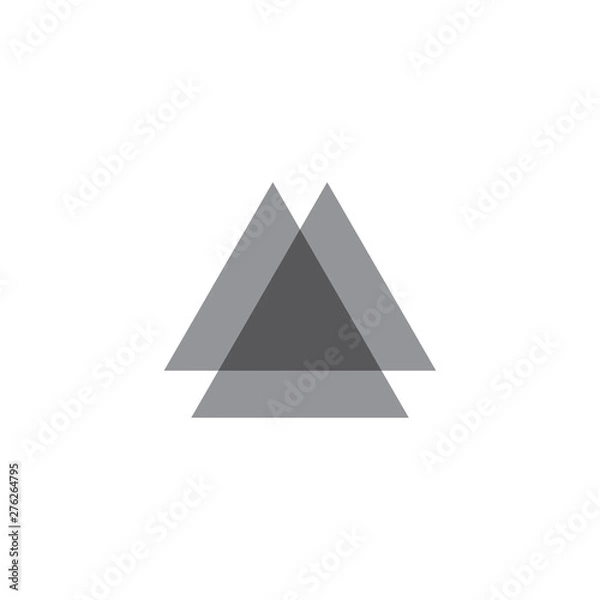 Obraz triangle geometric simple logo vector