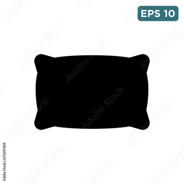Fototapeta pillow icon vector