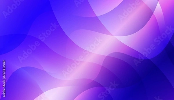 Fototapeta Background Texture Lines, Wave. For Flyer, Brochure, Booklet And Websites Design Vector Illustration with Blue Purple Color Gradient.
