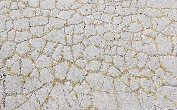 Obraz The top view on a cobblestone road.