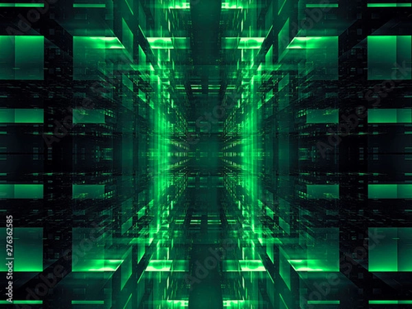Obraz Abstract datacenter or portal - digitally generated image