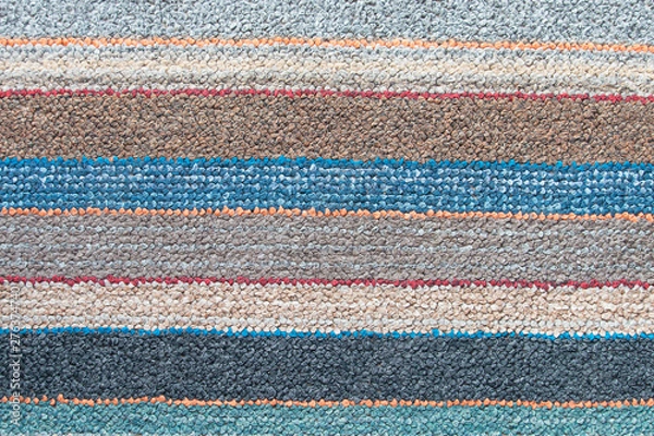 Obraz Striped  colorful rug for background.