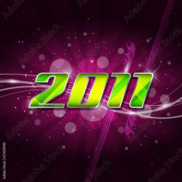 Obraz vector happy new year 2011