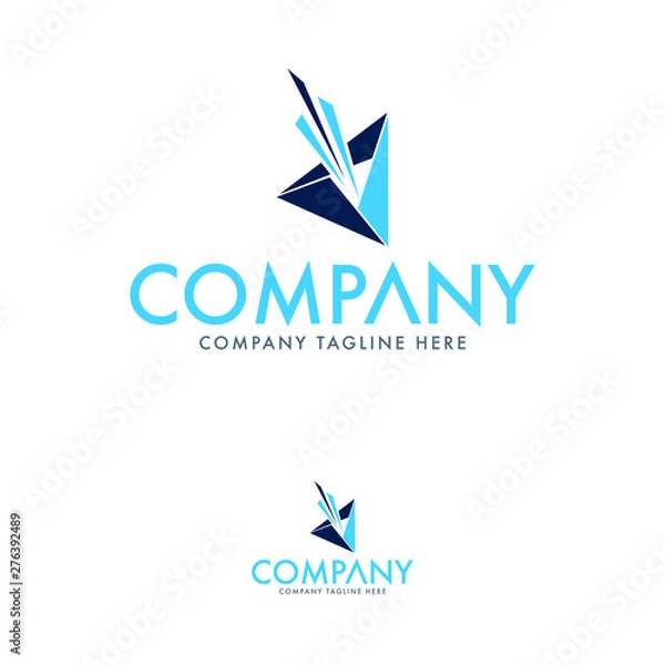 Obraz Prism Letter A Logo Template