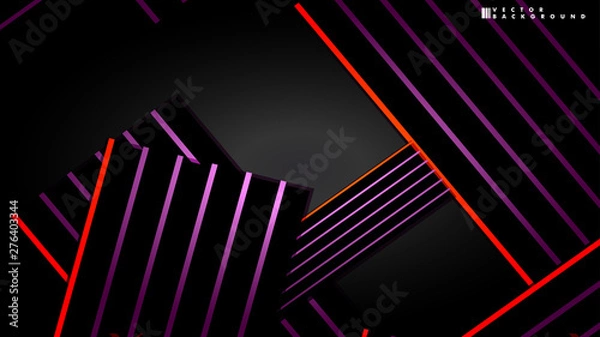 Fototapeta Abstract vector background. Geometric Lines - Creative and Inspiration Design
