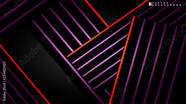 Fototapeta Abstract vector background. Geometric Lines - Creative and Inspiration Design