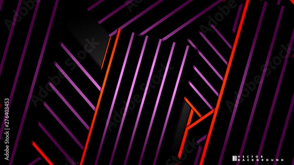 Fototapeta Abstract vector background. Geometric Lines - Creative and Inspiration Design