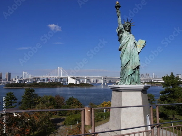 Fototapeta レインボーブリッジと自由の女神