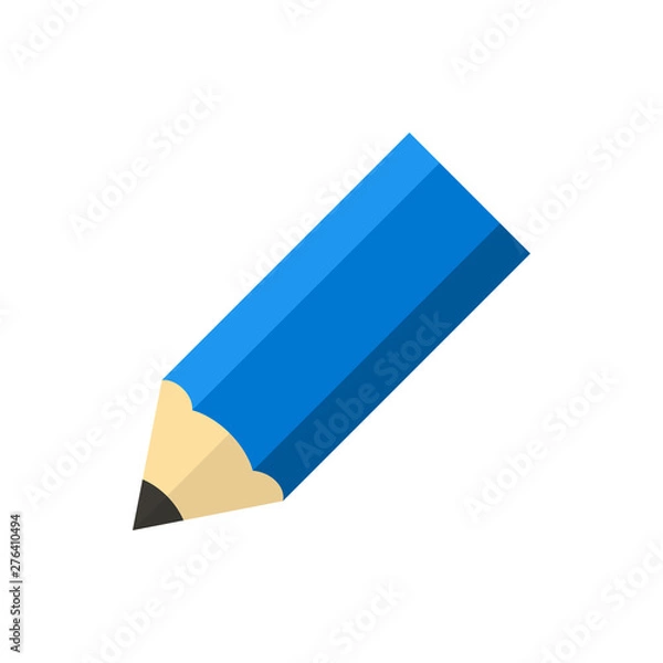 Obraz pencil flat vector icon