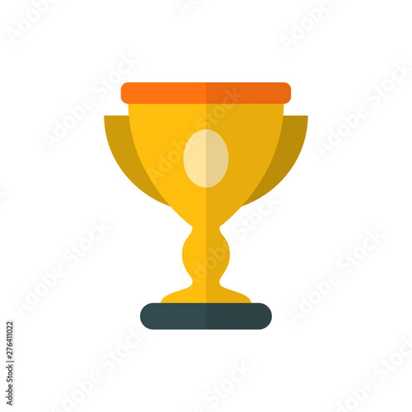 Obraz winner's cup flat vector icon