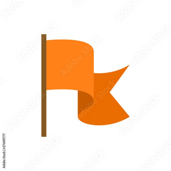 Fototapeta flag flat vector icon