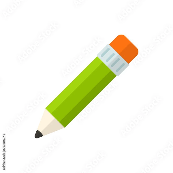 Obraz pencil flat vector icon