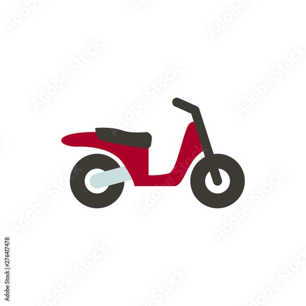 Obraz scooter flat vector icon