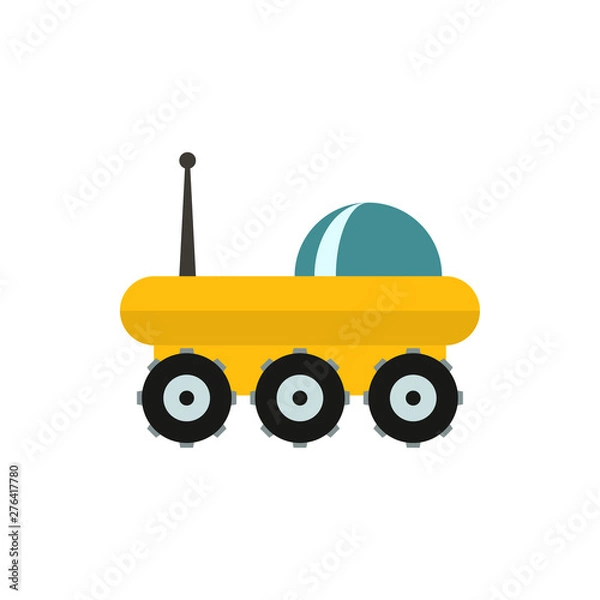 Obraz planet rover flat vector icon