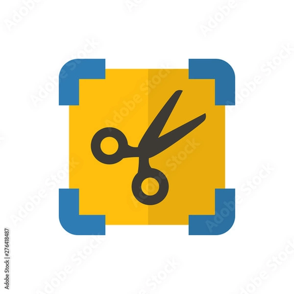 Obraz screenshot flat vector icon