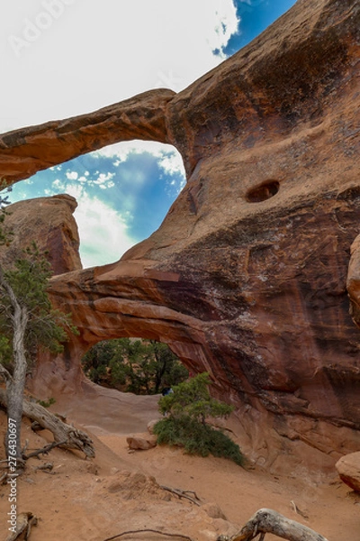 Fototapeta Double O Arch at Devils Garden