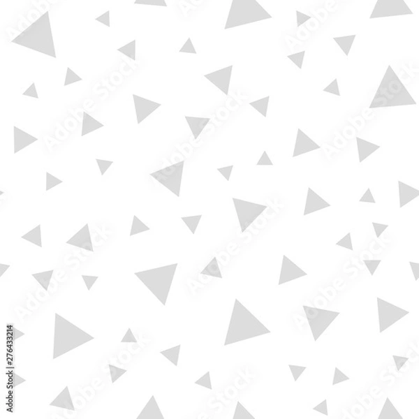 Fototapeta Triangles seamless pattern. Randomly distributed triangle texture background.
