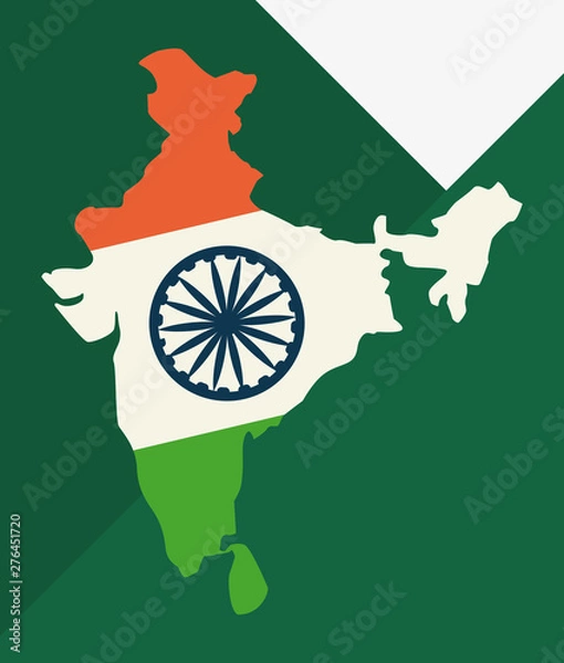 Obraz indian happy independence day vector ilustration