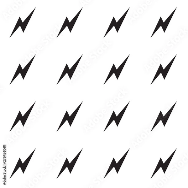 Obraz black and white vector power pattern