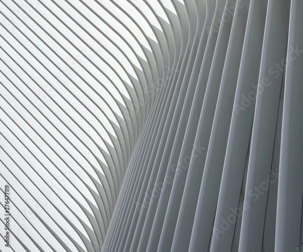 Obraz Clean white abstract archetectural pattern