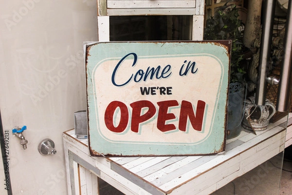 Obraz Vintage Poster Open