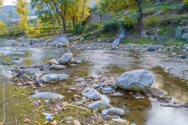 Obraz Autumn trees reflections in a lake