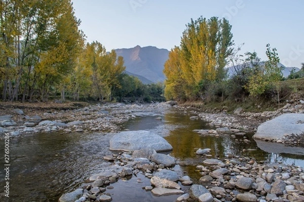 Obraz Autumn trees reflections in a lake