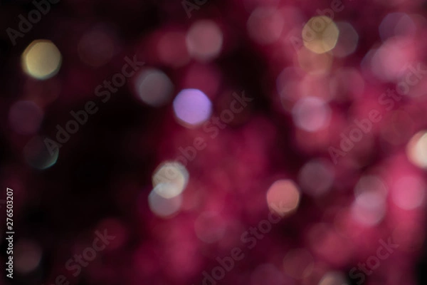 Fototapeta pink sparkle glitter abstract bokeh background Christmas