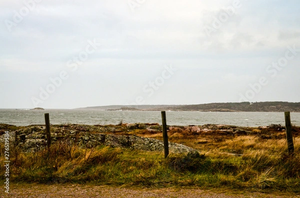 Obraz waterscape of rough landscape in southern sweden