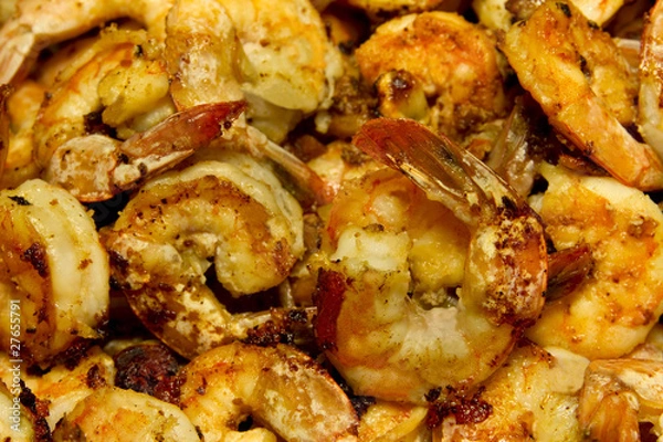Obraz Fried Garlic Shrimp