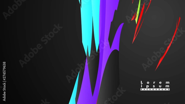 Obraz Colorful geometric backgrounds. Simple form composition. Eps10 vector template