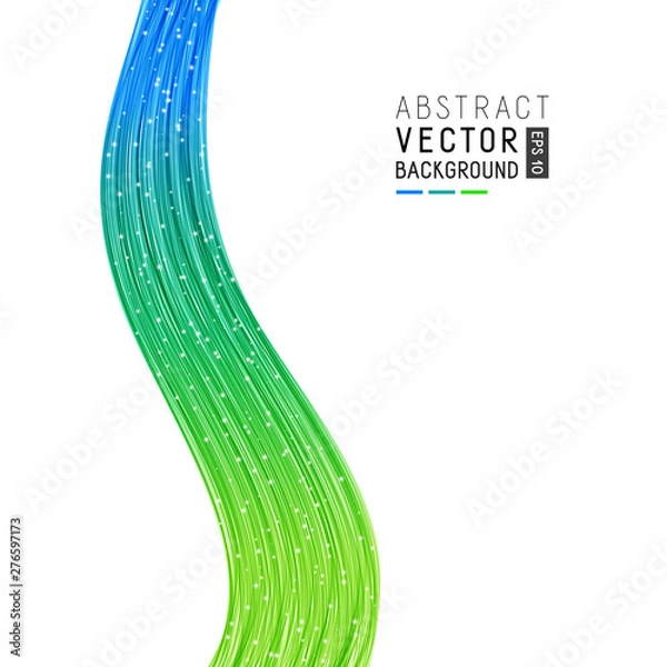 Fototapeta Abstract Background with Bright Gradient Vertical Wave Lines.