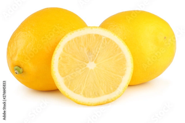 Fototapeta Lemons isolated on white background