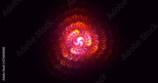 Fototapeta 3D rendering abstract circle light background