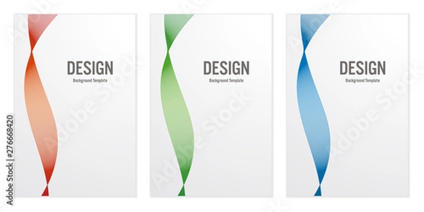 Obraz Background Design Template Vector Set