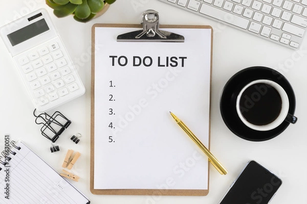 Fototapeta To do list concept