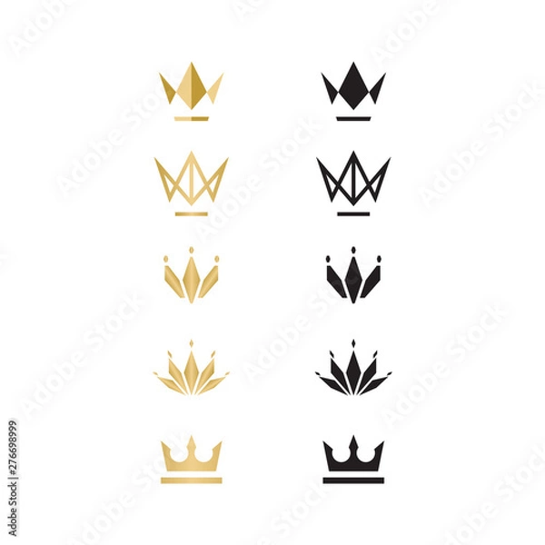 Obraz Crown logo, illustration, vector