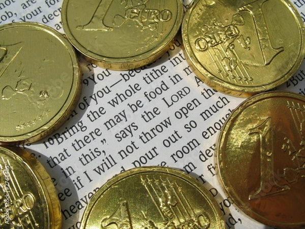 Obraz bring the whole tithe into the storehouse