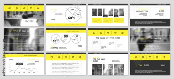 Fototapeta Presentation template design