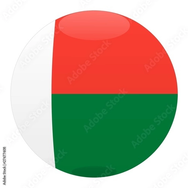 Obraz boule madagascar ball drapeau flag