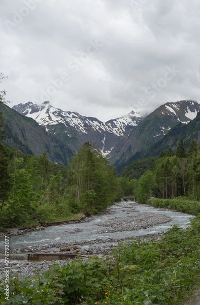 Obraz Die Trettach bei Oberstdorf
