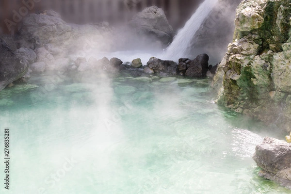 Obraz 草津温泉　幻想的な湯畑