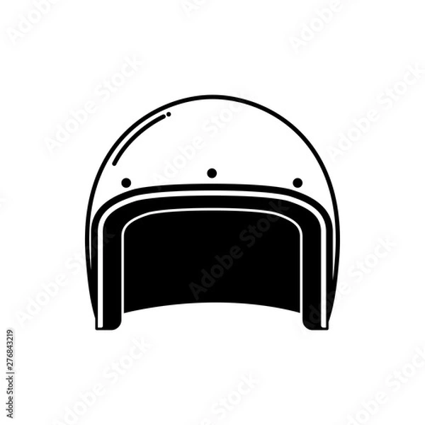 Obraz motorcycle helmet icon vector illustration - vector