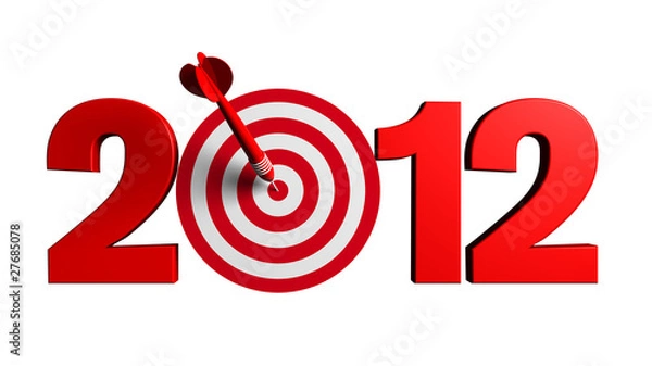 Obraz 2012 New Year Target