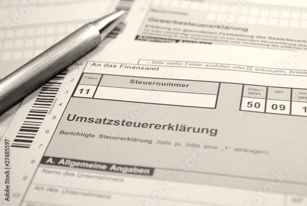 Fototapeta Finanzamt / Dokumente