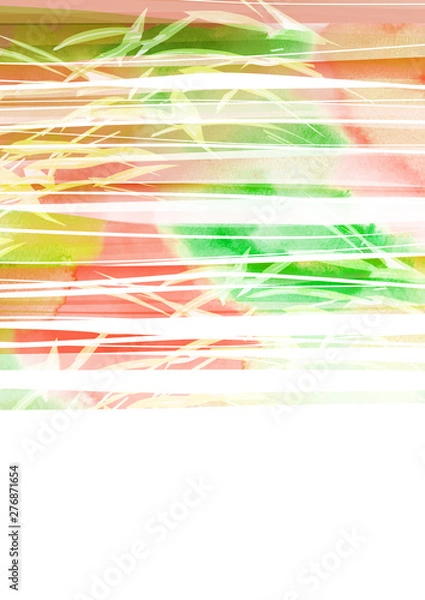 Fototapeta 爽やかな水彩画