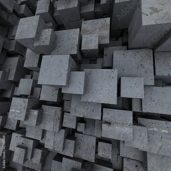 Fototapeta concrate cubes