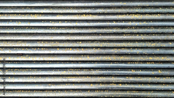 Obraz Steel pipes after rain